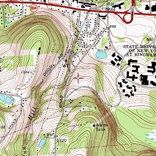 Topographic Map of Rockland Residence Hall, NY