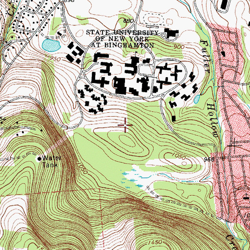 Topographic Map of Marcy Residence Hall, NY