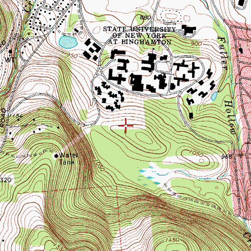 Topographic Map of Cascade Residence Hall, NY