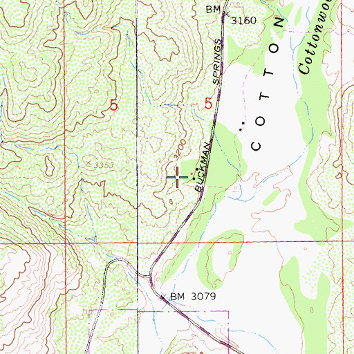 Topographic Map of United States Forest Service Cleveland National Forest Station Cottonwood, CA