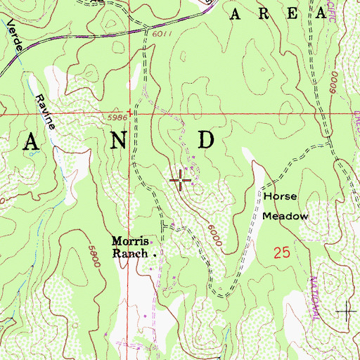 Topographic Map of Laguna Mountain Observatory, CA
