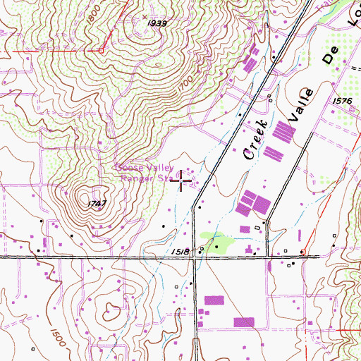 Topographic Map of Palomar Ranger Station, CA