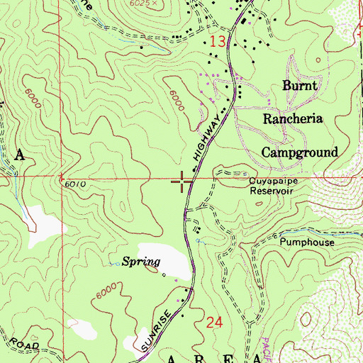 Topographic Map of Red-tailed Roost Volunteer Headquarters, CA