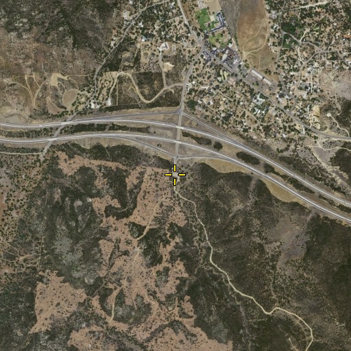 Aerial/Satellite Image of Bear Valley Trailhead, CA