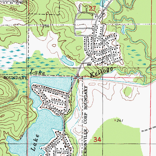 Topographic Map of Brushy Island Creek, AR