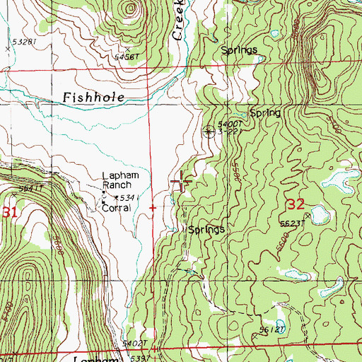 Topographic Map of Aspen Ridge Trailhead, OR