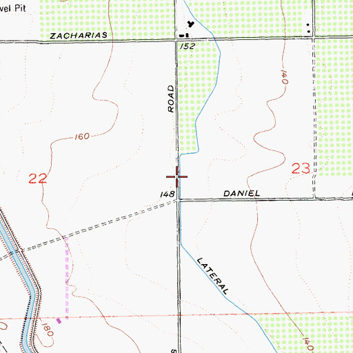 Topographic Map of Lateral Six South, CA