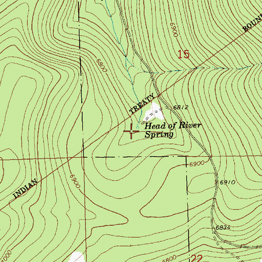 Topographic Map of North Fork Sprague River Trailhead, OR