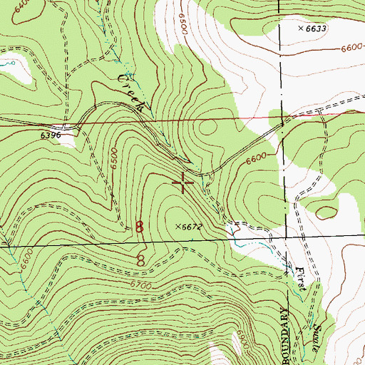 Topographic Map of Swale Trailhead, OR