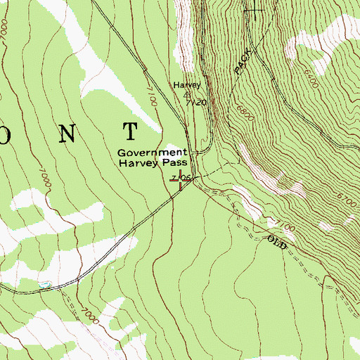 Topographic Map of Winter Rim Trailhead, OR
