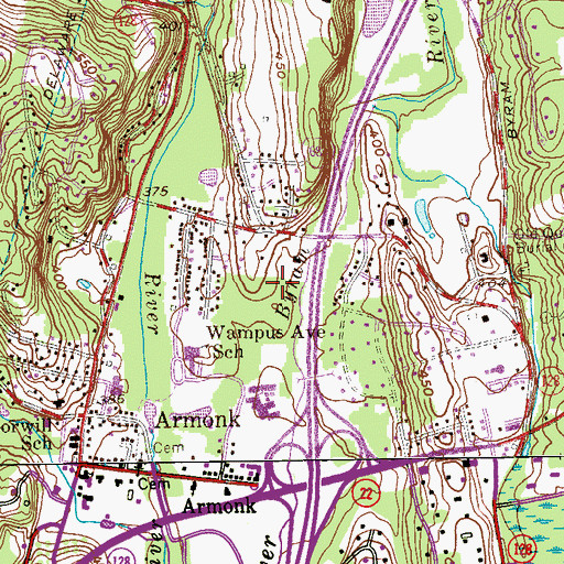 Topographic Map of Clark Field, NY