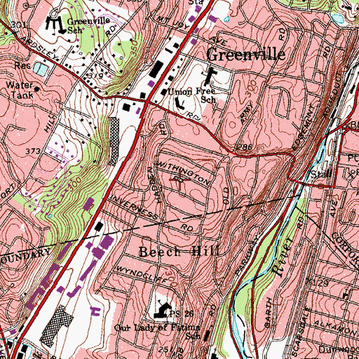 Topographic Map of Cotswold, NY