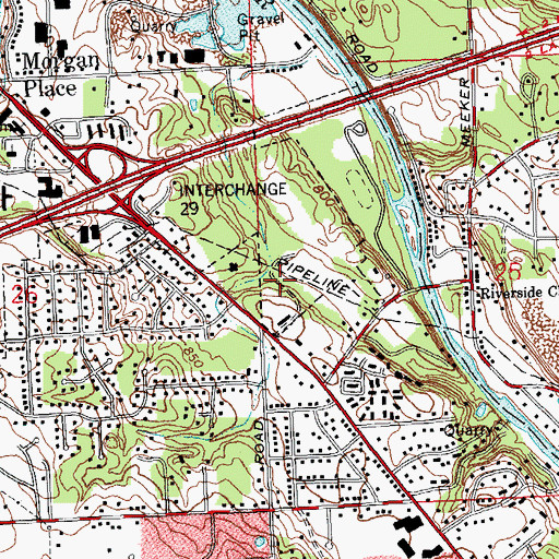 Topographic Map of Samaritan North Health Center, OH