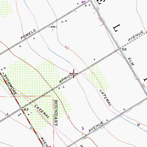 Topographic Map of Lateral G, CA