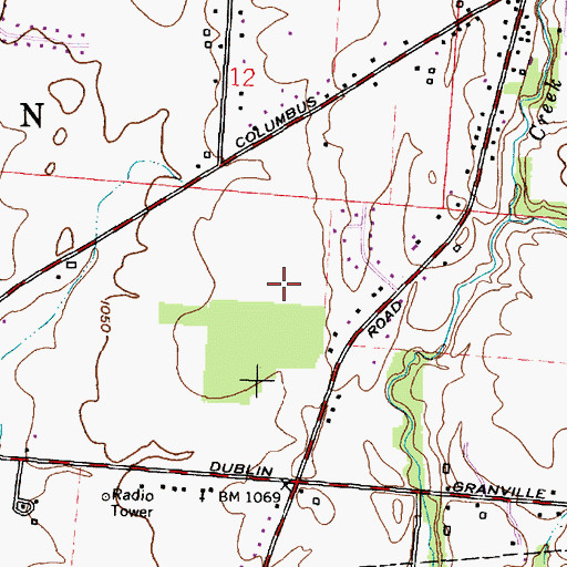 Topographic Map of Mount Carmel New Albany Surgical Hospital, OH