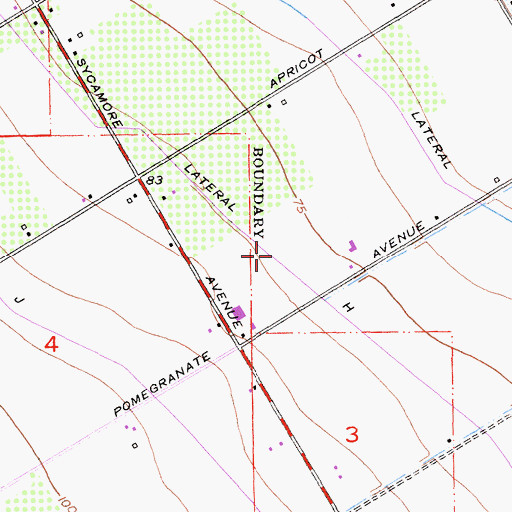 Topographic Map of Lateral H, CA