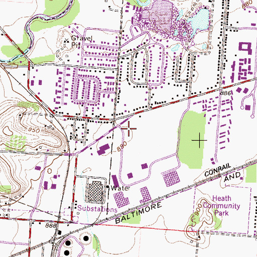 Topographic Map of Medical Center of Newark, OH