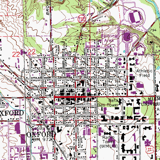 Topographic Map of McCullough - Hyde Memorial Hospital, OH