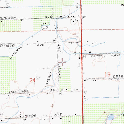 Topographic Map of Lateral H, CA