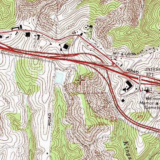 Topographic Map of Fox Run Center for Children and Adolescents, OH