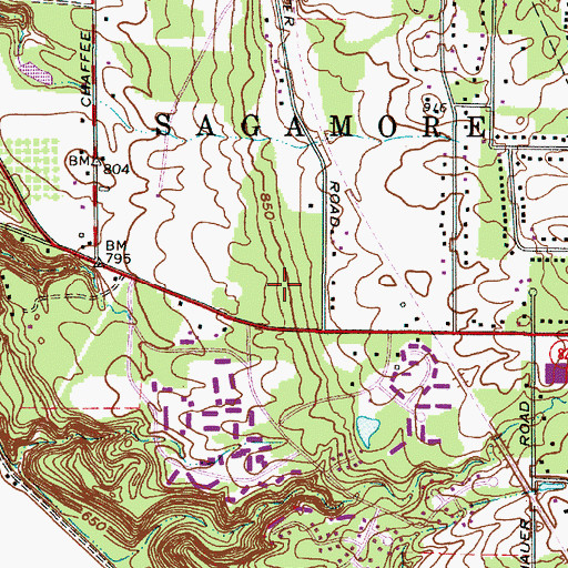 Topographic Map of Sagamore Hills Medical Center, OH