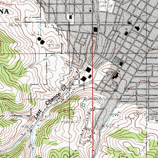 Topographic Map of United States Marshal's Service Helena Office, MT