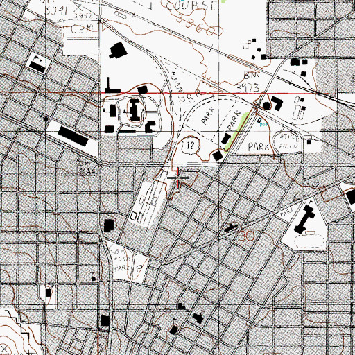 Topographic Map of Bureau of Land Management Helena Office, MT