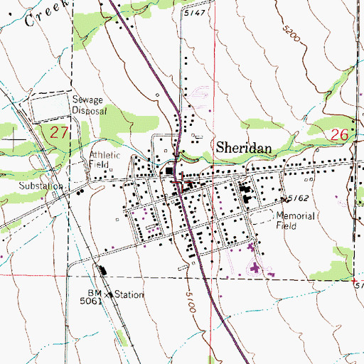 Topographic Map of United States Forest Service Law Enforcement Sheridan Office, MT