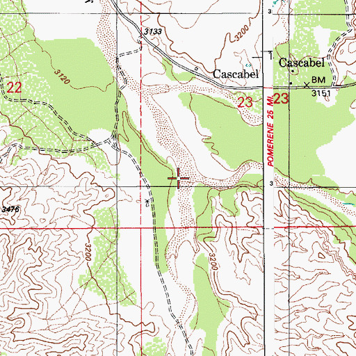 Topographic Map of Paige Canyon, AZ