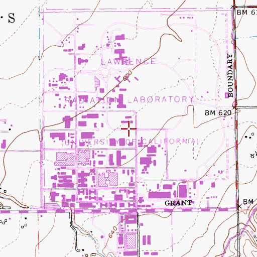 Topographic Map of Lawrence Livermore National Laboratory, CA