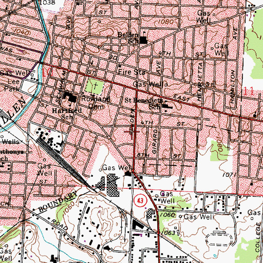 Topographic Map of Canton Fire Department Station 2, OH