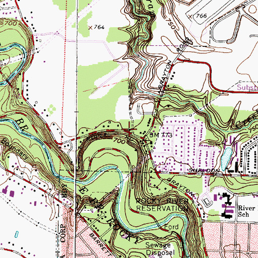 Topographic Map of Brook Park Fire Department - Station 2, OH