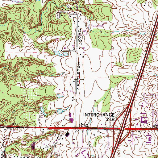 Topographic Map of Medina Township Fire Department - Station 2, OH