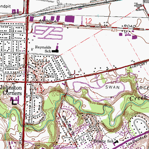 Topographic Map of Toledo Fire and Rescue Department Station 11, OH