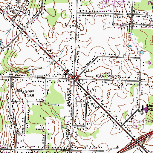 Topographic Map of Tallmadge Fire Department - Station 2, OH