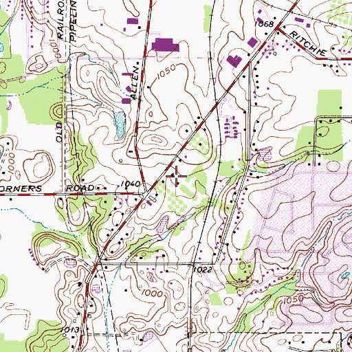 Topographic Map of Stow Fire / EMS Station 2, OH