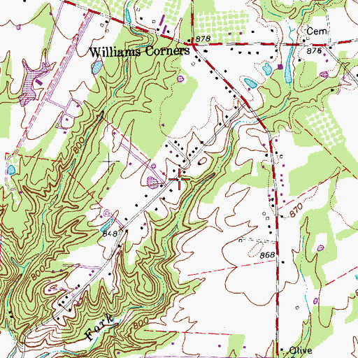 Topographic Map of Stonelick Township Fire and Rescue Station 2, OH