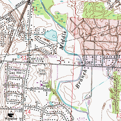 Topographic Map of Plain Township Fire Department Station 4, OH