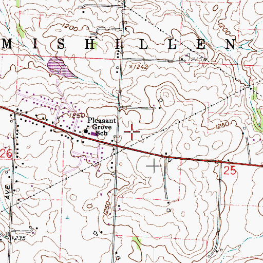 Topographic Map of Nimishillen Township Fire Department Station 2, OH