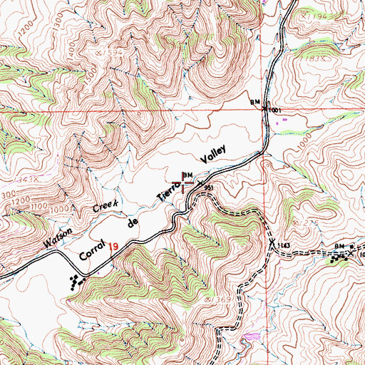 Topographic Map of Lincoln School, CA