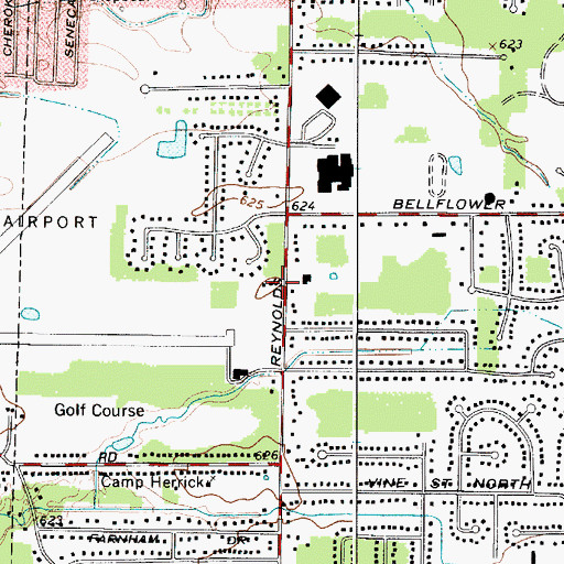Topographic Map of Mentor Fire Department Station 4, OH
