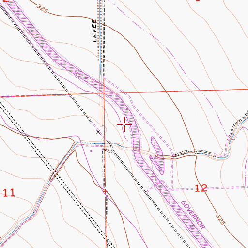 Topographic Map of Little Panoche Creek, CA