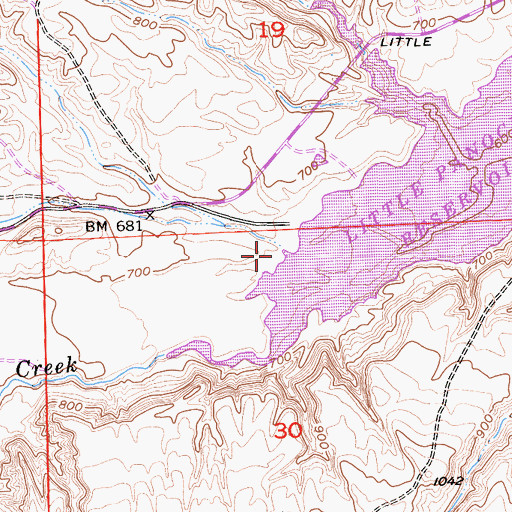 Topographic Map of Little Panoche Valley, CA