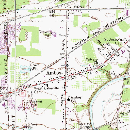 Topographic Map of Conneaut Fire Department Station 4, OH