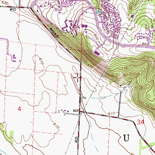 Topographic Map of West Chester Township Fire Department Station 4, OH