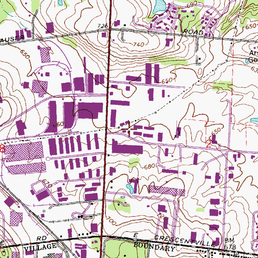 Topographic Map of West Chester Township Fire Department Station 3, OH