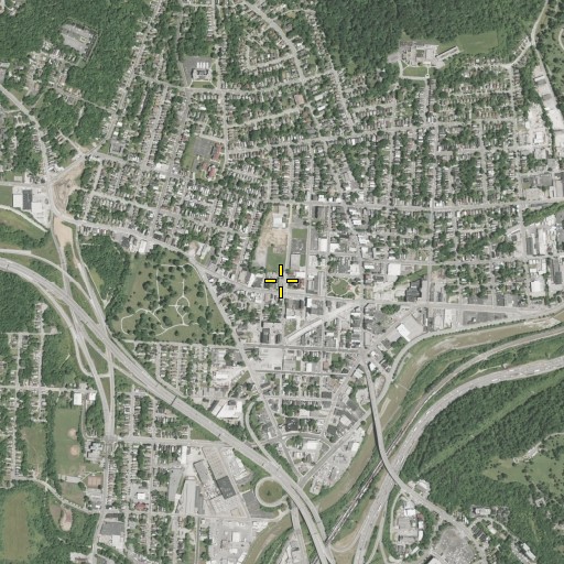 Aerial/Satellite Image of Cincinnati Fire Department - Station 20, OH