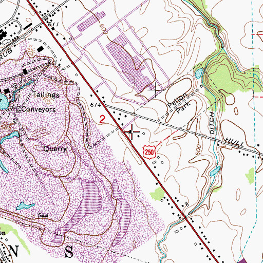 Topographic Map of Perkins Township Fire Department Station 3, OH