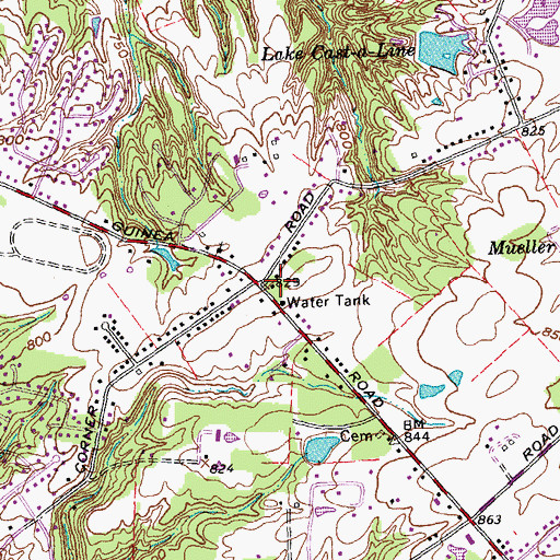 Topographic Map of Miami Township Fire and Emergency Services North Station 27, OH