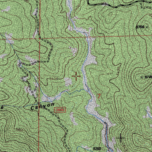Topographic Map of Lone Rock Valley, CA